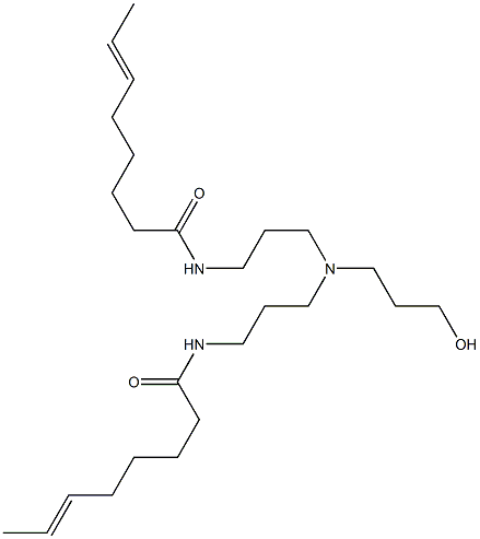 N,N'-[3-Hydroxypropyliminobis(3,1-propanediyl)]bis(6-octenamide) Struktur