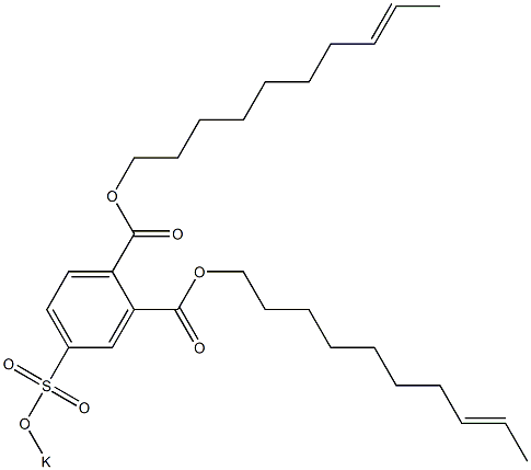 4-(Potassiosulfo)phthalic acid di(8-decenyl) ester Struktur