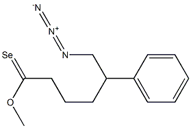 6-Azido-5-phenylselenohexanoic acid methyl ester Struktur