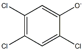 2,4,5-Trichlorophenolate Struktur