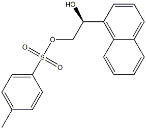 (+)-p-Toluenesulfonic acid (S)-2-hydroxy-2-(1-naphtyl)ethyl ester Struktur