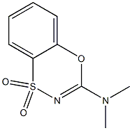 3-(Dimethylamino)-4,1,2-benzoxathiazine 1,1-dioxide Struktur