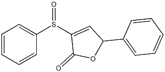 5-Phenyl-3-(phenylsulfinyl)-2(5H)-furanone Struktur