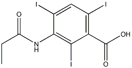 3-Propionylamino-2,4,6-triiodobenzoic acid Struktur