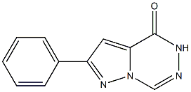 2-Phenylpyrazolo[1,5-d][1,2,4]triazin-4(5H)-one Struktur