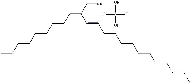 Sulfuric acid 2-nonyl-3-pentadecenyl=sodium ester salt Struktur