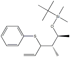 (4S,5S)-5-(tert-Butyldimethylsiloxy)-4-methyl-3-phenylthio-1-hexene Struktur