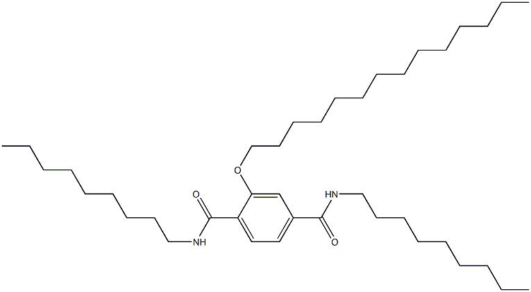 2-(Tetradecyloxy)-N,N'-dinonylterephthalamide Struktur