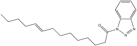 1-(9-Tetradecenoyl)-1H-benzotriazole Struktur