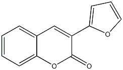 3-(2-Furyl)-2H-1-benzopyran-2-one Struktur