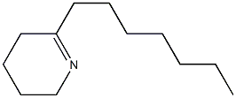 2,3,4,5-Tetrahydro-6-heptylpyridine Struktur