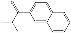 1-(2-Naphtyl)-2-methyl-1-propanone Struktur