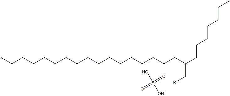 Sulfuric acid 2-heptylnonadecyl=potassium salt Struktur