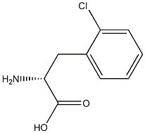 (R)-3-(2-Chlorophenyl)-2-aminopropanoic acid Struktur