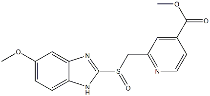 2-[[(5-Methoxy-1H-benzimidazol-2-yl)sulfinyl]methyl]pyridine-4-carboxylic acid methyl ester Struktur