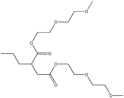 Propylsuccinic acid bis[2-(2-methoxyethoxy)ethyl] ester Struktur