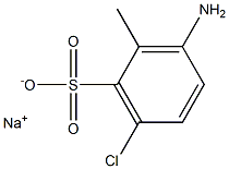 3-Amino-6-chloro-2-methylbenzenesulfonic acid sodium salt Struktur