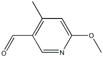 6-Methoxy-4-methylpyridine-3-carbaldehyde Struktur