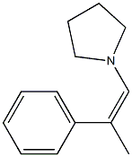 1-(Pyrrolidin-1-yl)-2-phenyl-1-propene Struktur