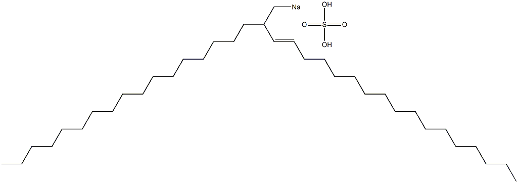 Sulfuric acid 2-heptadecyl-3-nonadecenyl=sodium ester salt Struktur