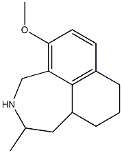 5-Methoxy-2-methyl-1,2,3,4,8,9,10,10a-octahydronaphth[1,8-cd]azepine Struktur