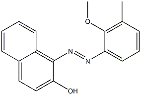 1-[(2-Methoxy-3-methylphenyl)azo]-2-naphthalenol Struktur