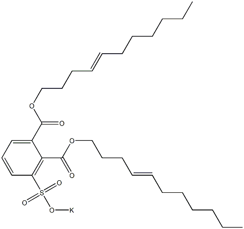 3-(Potassiosulfo)phthalic acid di(4-undecenyl) ester Struktur