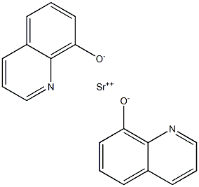 Strontium bis(quinoline-8-olate) Struktur