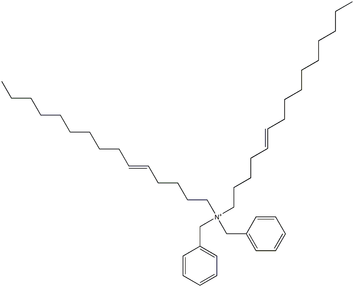 Di(5-pentadecenyl)dibenzylaminium Structure