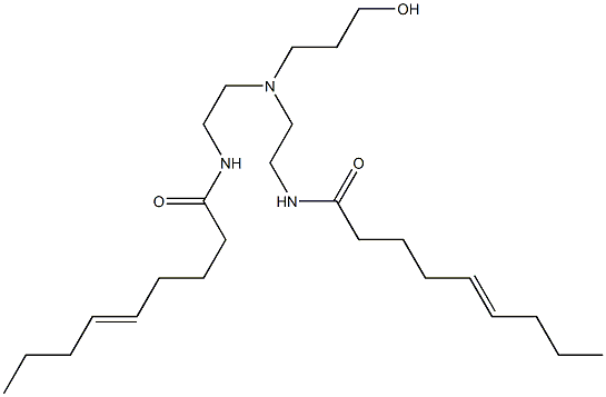 N,N'-[3-Hydroxypropyliminobis(2,1-ethanediyl)]bis(5-nonenamide) Struktur