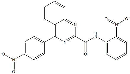 N-(2-Nitrophenyl)-4-(4-nitrophenyl)quinazoline-2-carboxamide Struktur