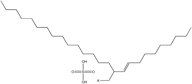 Sulfuric acid 2-(1-decenyl)heptadecyl=potassium ester salt Struktur