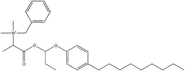 N,N-Dimethyl-N-benzyl-N-[1-[[1-(4-nonylphenyloxy)propyl]oxycarbonyl]ethyl]aminium Struktur