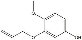 4-Methoxy-3-(2-propenyloxy)phenol Struktur