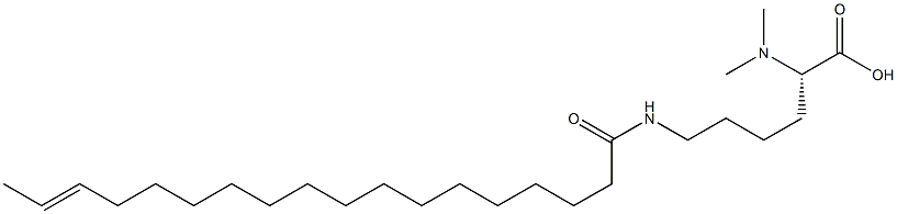 N6-(16-Octadecenoyl)-N2,N2-dimethyllysine Struktur