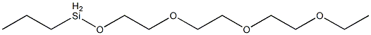 Propyl[2-[2-(2-ethoxyethoxy)ethoxy]ethoxy]silane Struktur