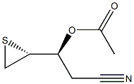 (3S,4R)-3-Acetoxy-4,5-epithiopentanenitrile Struktur