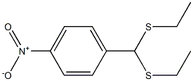 1-[Bis(ethylthio)methyl]-4-nitrobenzene Struktur