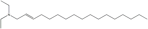 N,N-Diethyl-2-heptadecen-1-amine Struktur