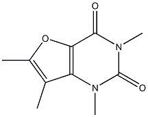 1,3,6,7-Tetramethylfuro[3,2-d]pyrimidine-2,4(1H,3H)-dione Struktur