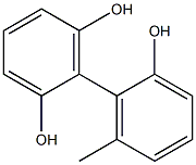 6'-Methyl-1,1'-biphenyl-2,2',6-triol Struktur