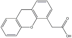 9H-Xanthene-4-acetic acid Struktur