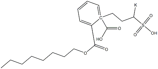 Phthalic acid 1-octyl 2-(3-potassiosulfopropyl) ester Struktur