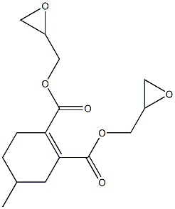 3,4,5,6-Tetrahydro-4-methylphthalic acid diglycidyl ester Struktur