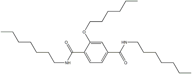 2-(Hexyloxy)-N,N'-diheptylterephthalamide Struktur