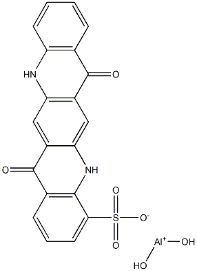 5,7,12,14-Tetrahydro-7,14-dioxoquino[2,3-b]acridine-4-sulfonic acid dihydroxyaluminum salt Struktur