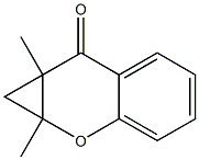 1,1a-Dihydro-1a,7a-dimethylbenzo[b]cyclopropa[e]pyran-7(7aH)-one Struktur