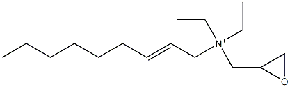 N,N-Diethyl-N-(2-nonenyl)-2-oxiranemethanaminium Struktur