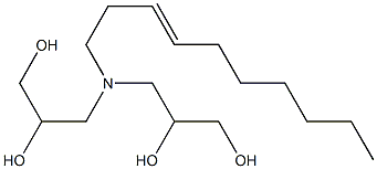 3,3'-(3-Decenylimino)bis(propane-1,2-diol) Struktur