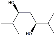 (3S,5S)-2,6-Dimethylheptane-3,5-diol Struktur